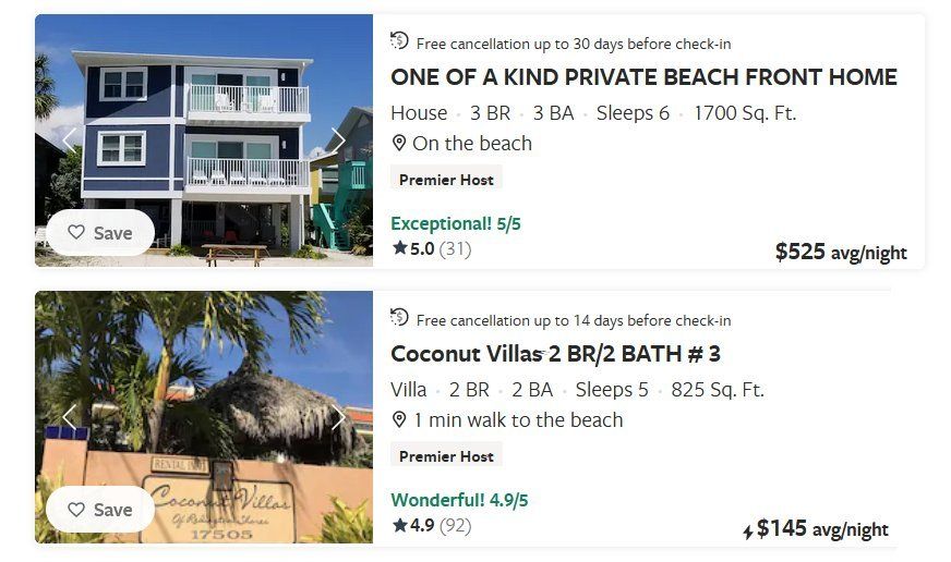 VRBO sale