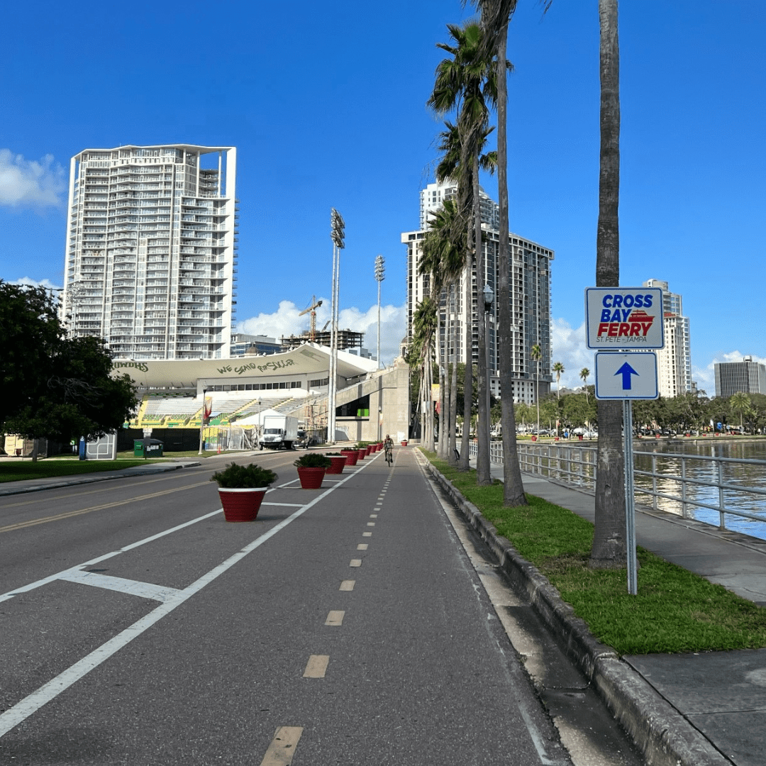 cross bay ferry sign