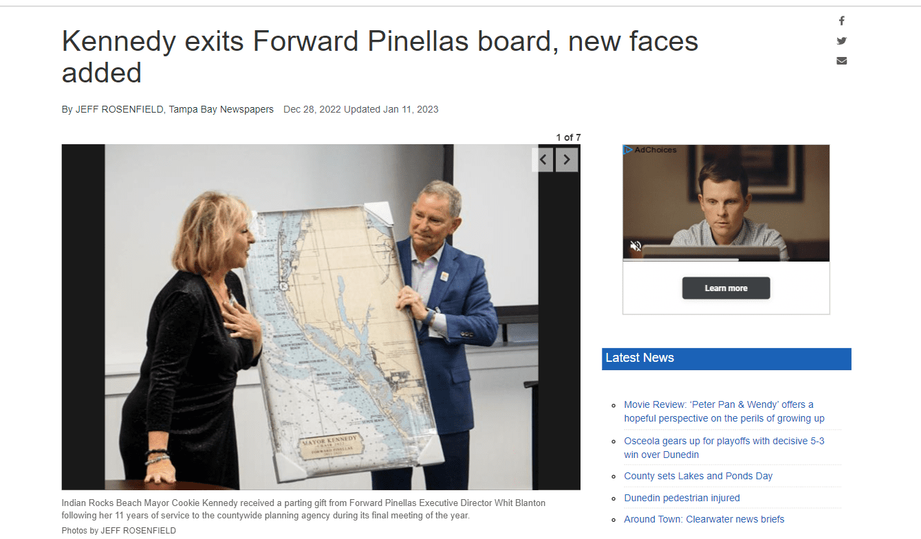 kennedy exits forward pinellas